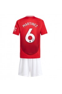 Manchester United Lisandro Martinez #6 Babytruitje Thuis tenue Kind 2024-25 Korte Mouw (+ Korte broeken)